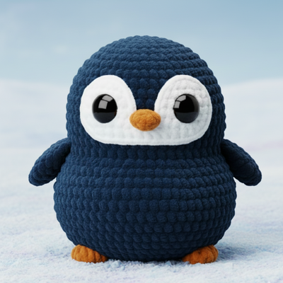 Kit Pipo le Pingouin Amigurumi Crochet Debutant