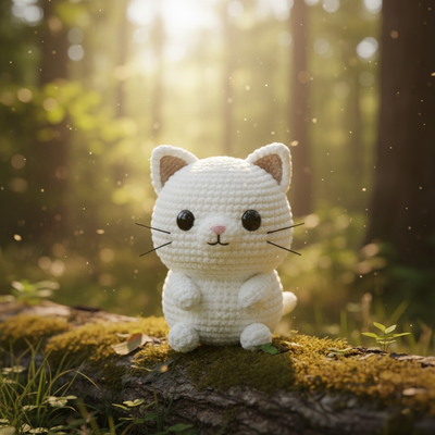 Kit Chat Minou Amigurumi Crochet Debutant