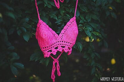 Patron Crochet Top Floral Viola Gratuit